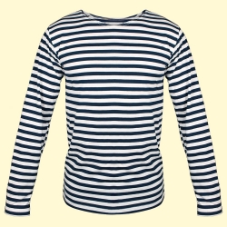 Marine shirt met lange mouwen