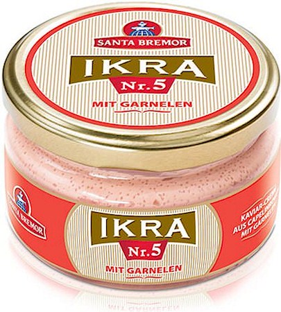Kaviaar van lodde met garnalen Nr.5 / Икра-крем мойвы с креветками Nr.5