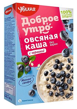 Havermoutpap met bosbessen / Каша овсяная Сиюминутка с черникой