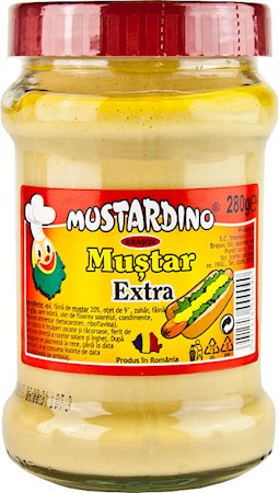 Mustardino Mustar extra / Roemeense mosterd extra / Румынская горчица экстра