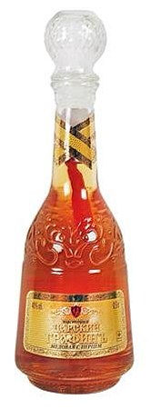 Wodka Tsarsky karaf honing met peper / Водка Царский графин мед с перцем / Vodka Tsarsky Decanter of honey with pepper