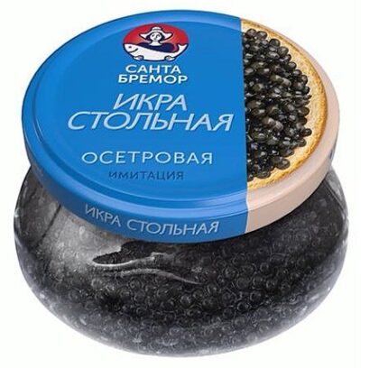 Stolnaya imiteerde gepasteuriseerde steurkaviaar / Икра осетровая Стольная имитированная пастеризованная