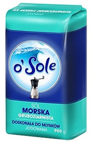Grof zeezout 900gr. / Морская соль крупная / Sol morska gruboziarnista