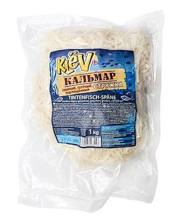 Gedroogde gezouten inktvis strepen / Кальмар, стружка белая / Squid, white shavings