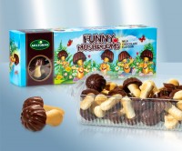 Paddestoelenkoekjes met chocolade / Печенье "Грибочки" с шоколадом