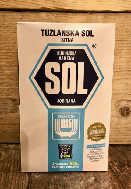 Tafelzout met jodium / Tuzlanska SO / Йодированная поваренная соль