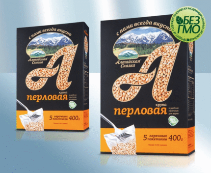 Parelgort in kookzakjes / Крупа перловая (ВАРПАК) отборная
