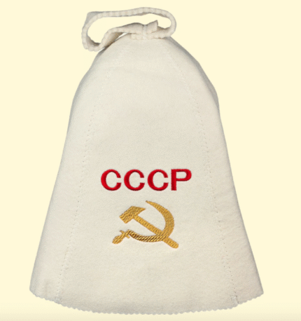 Saunamuts CCCP / Шапочка банная СССР