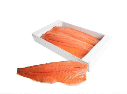 Koudgerookte zalmfilet met vel