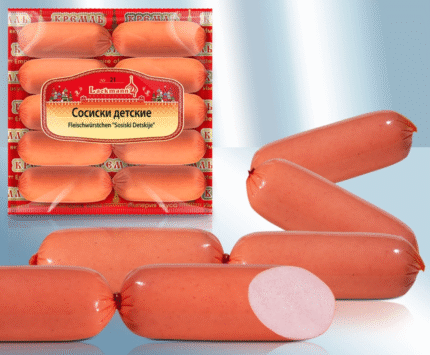 Knakworstjes voor kinderen / Сосиски детские / Sausages for children