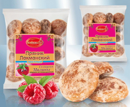 Vasten peperkoek met frambozensmaak / Пряник постный со вкусом малины / Lenten gingerbread with raspberry flavor