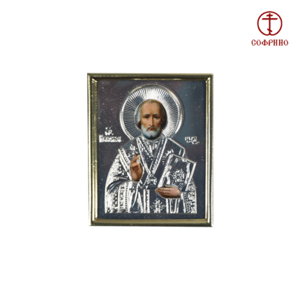 Icoontje voor in de auto "St.Nicholas" / Иконка в машину "Николай Чудотворец" 4x5cm.