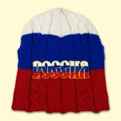 Winter muts driecolor / Шапка вязаная триколор