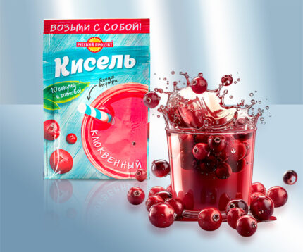 Kissel met cranberrysmaak / Кисель со вкусом клюквы