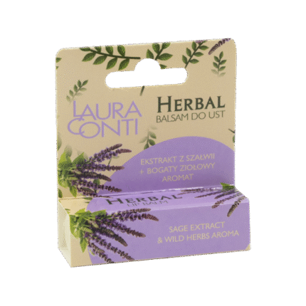 Herbal lip balm with sage and wild herbs extract / Травяной бальзам для губ с экстрактом шалфея и диких трав / Kruidenlipbalsem met salie en extract van wilde kruiden