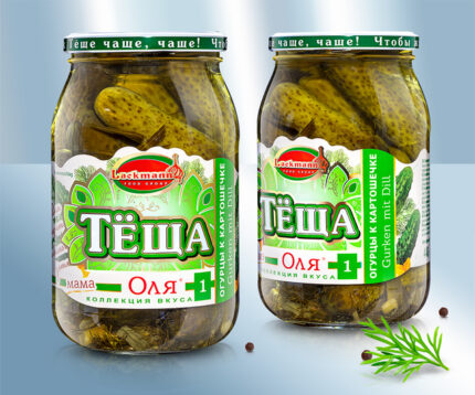 Augurken "Tyosha Olya" met dille / Огурцы "Тёща Оля" с укропчиком / Pickles "Mother-in-law Olya" with dill