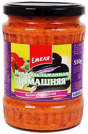 Huisgemakte auberginekaviaar / Икра баклажанная домашняя Емеля