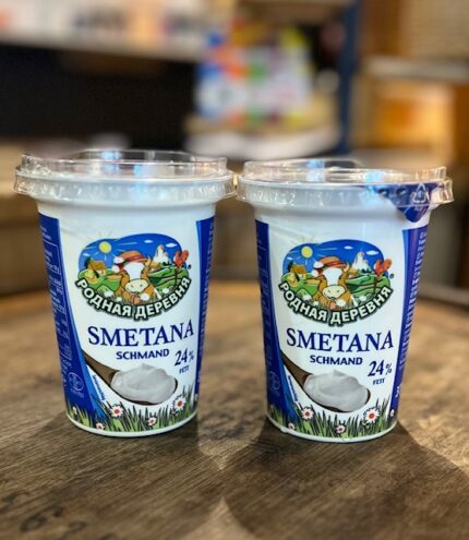 2st Zure room / 2шт Сметана Родная деревня / 2pcs Sour cream Rodnaya Derevnya
