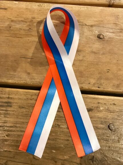 Lint tricolour van de Russische vlag / Ленточка триколор Российского флага