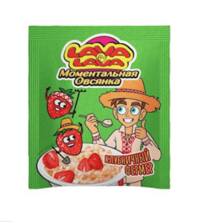 4st.LavaLava Havermoutpap met aardbeien / 4шт Каша овсяная с клубникой