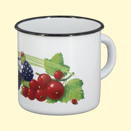 Emaille mok Braam / Кружка эмалированная Ежевика